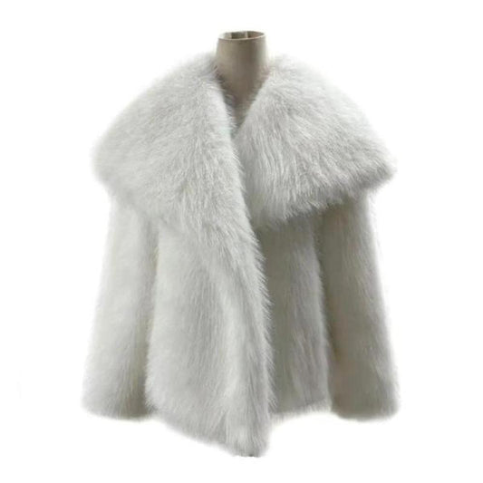 White Faux Fur Jacket